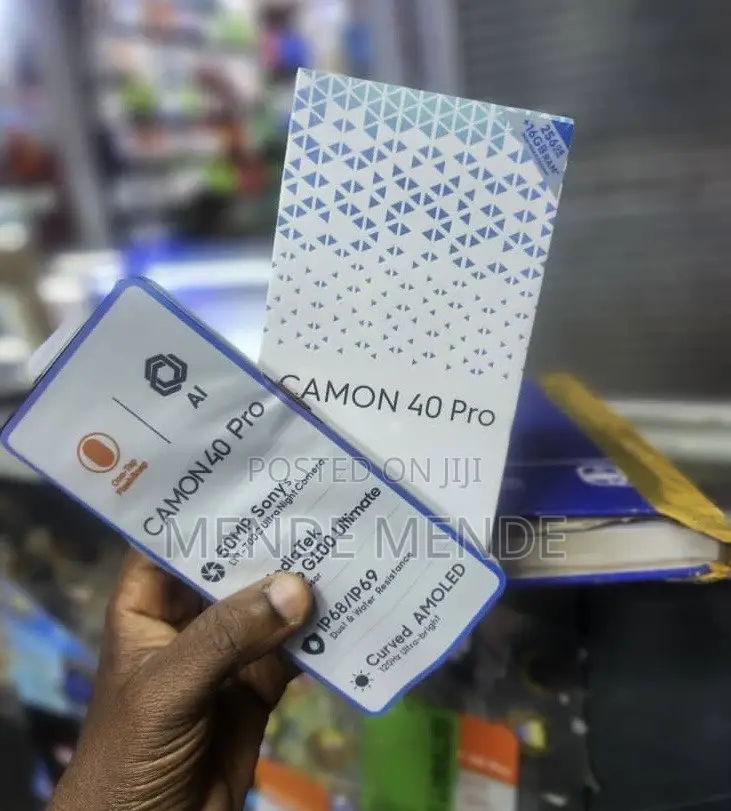 New Tecno Camon 40 Pro 5G 256 GB Black