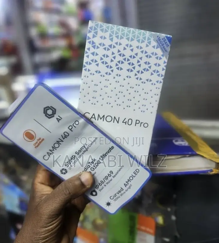 New Tecno Camon 40 Pro 5G 256 GB Black