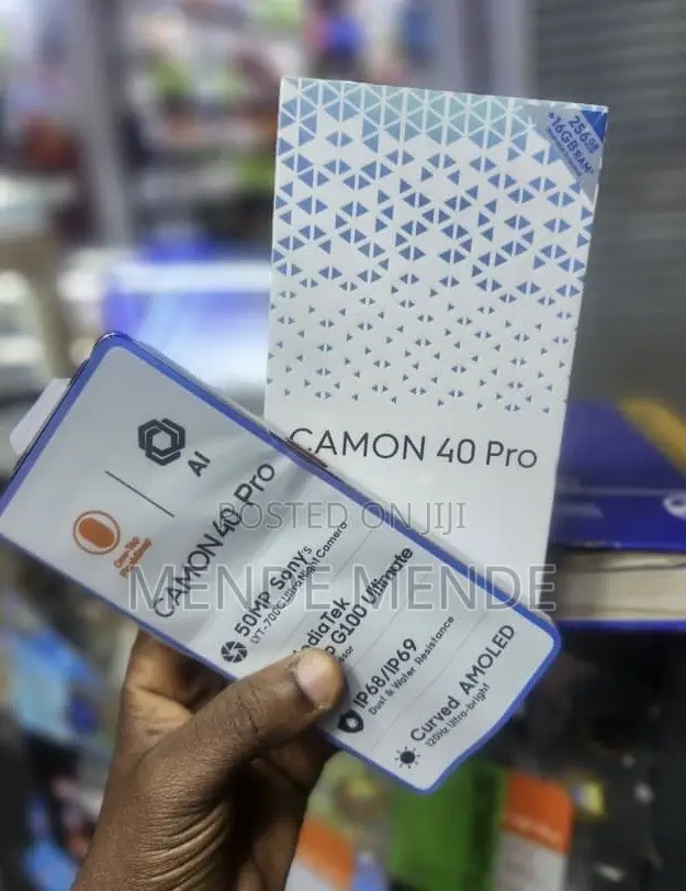 New Tecno Camon 40 Pro 5G 256 GB Black