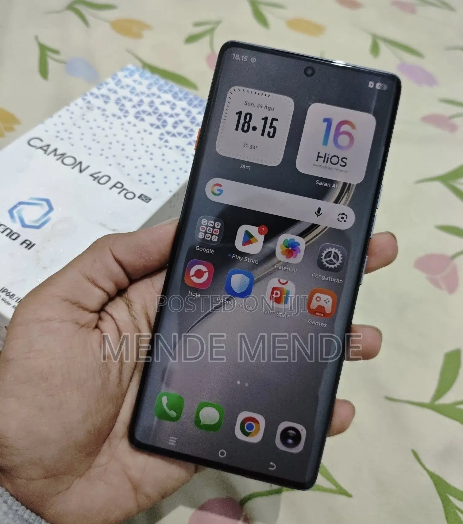 New Tecno Camon 40 Pro 5G 256 GB Black