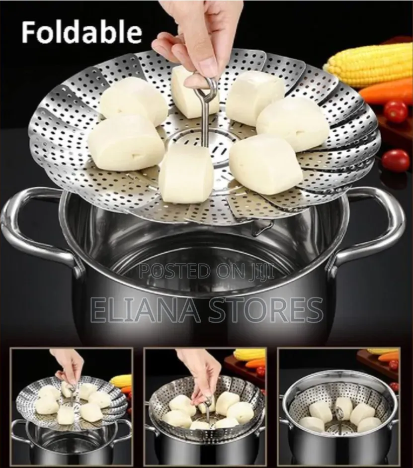 Stainless Steel Foldable Steamer  Basket