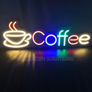 VNDRA® Coffee Neon Sign LED Light Cup Wall Decor Board for Cafe