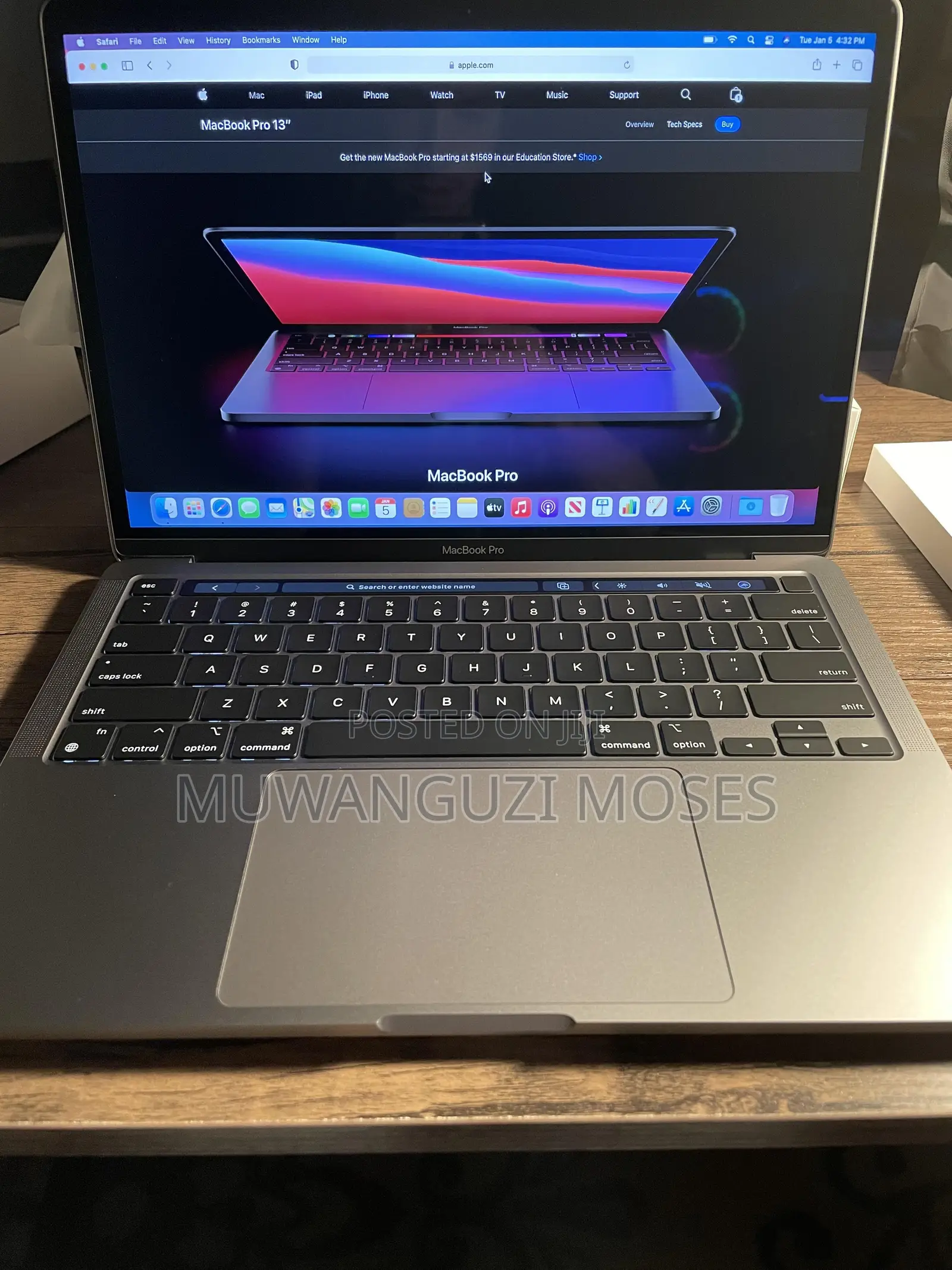 Laptop Apple MacBook Pro 2020 M1 8GB Apple M1 Pro SSD 256GB