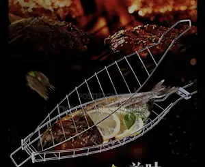 Portable Wire Mesh Fish Grill Basket