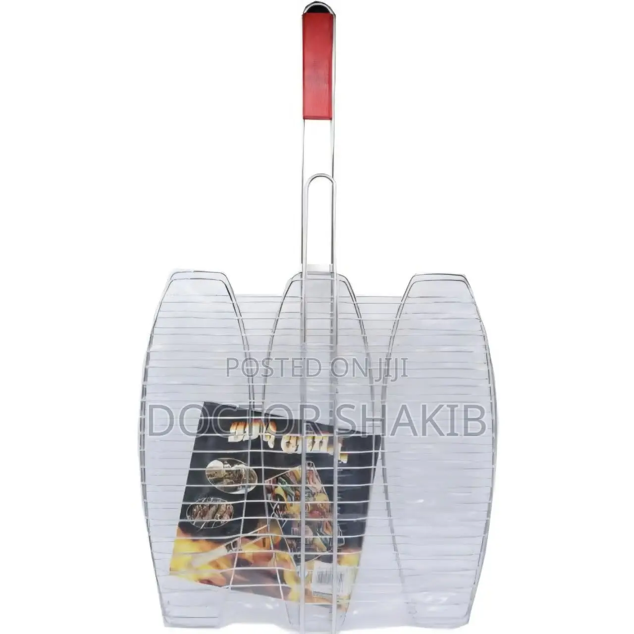 Stainless Steel Triple Fish Grilling Basket