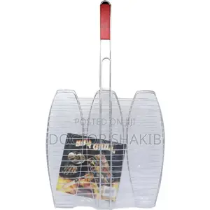 Stainless Steel Triple Fish Grilling Basket
