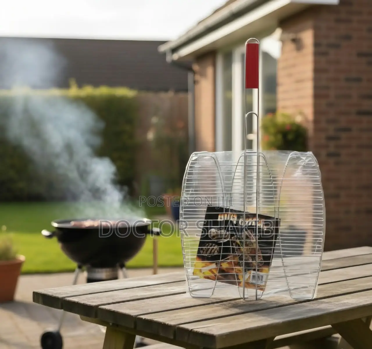 Stainless Steel Triple Fish Grilling Basket