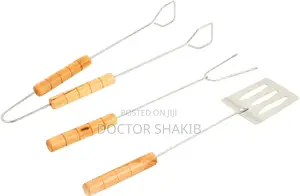 3-Piece Stainless Steel Barbecue Tool Set