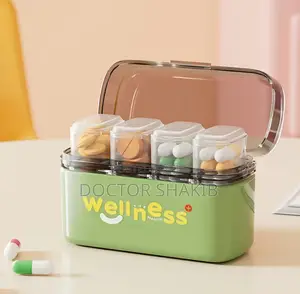 Portable Multi-Compartment Pill Organizer