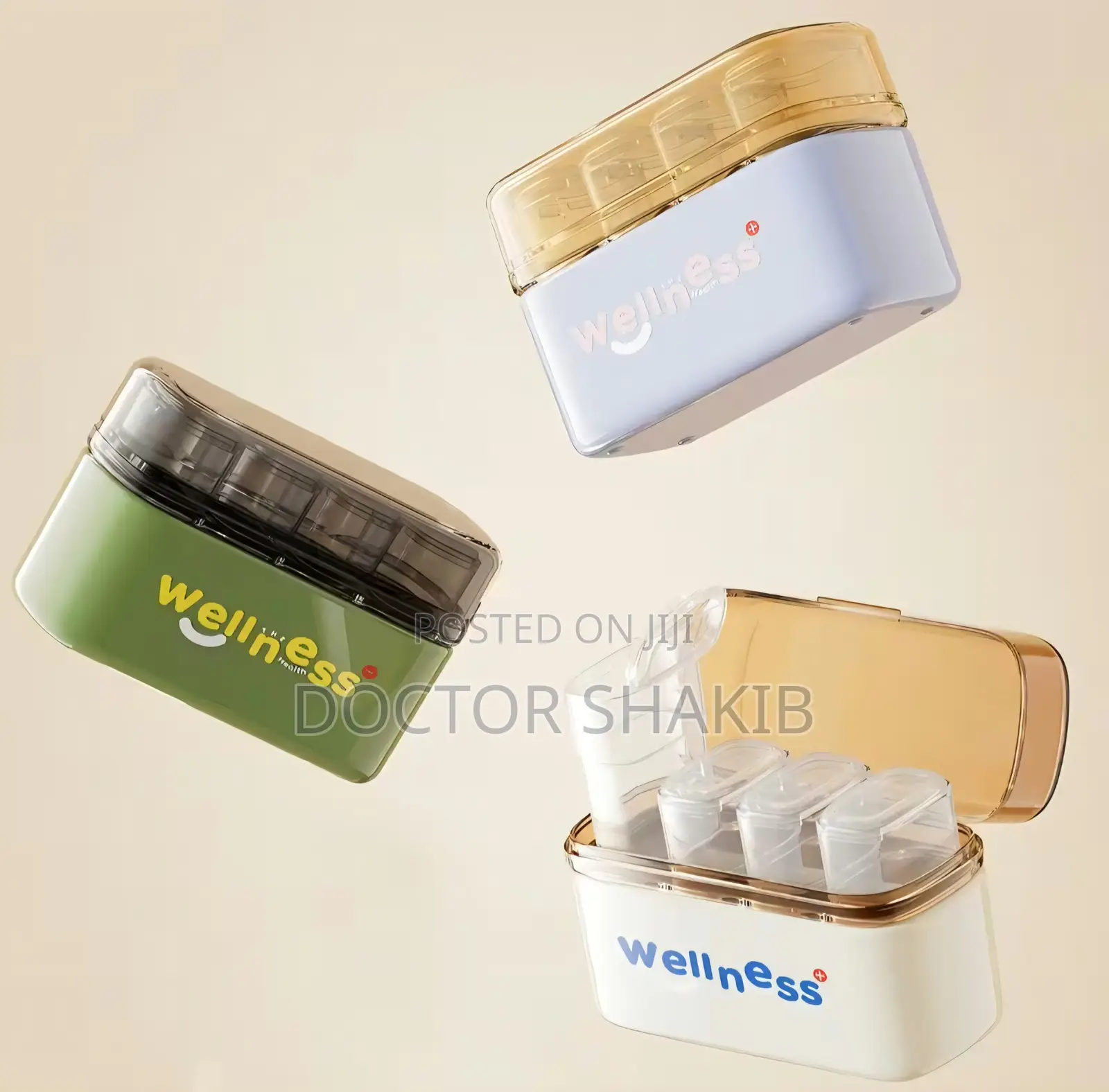 Portable Multi-Compartment Pill Organizer