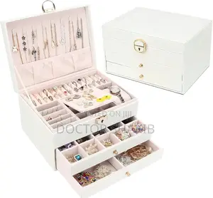 Three-Layer Jewelry Organizer Box