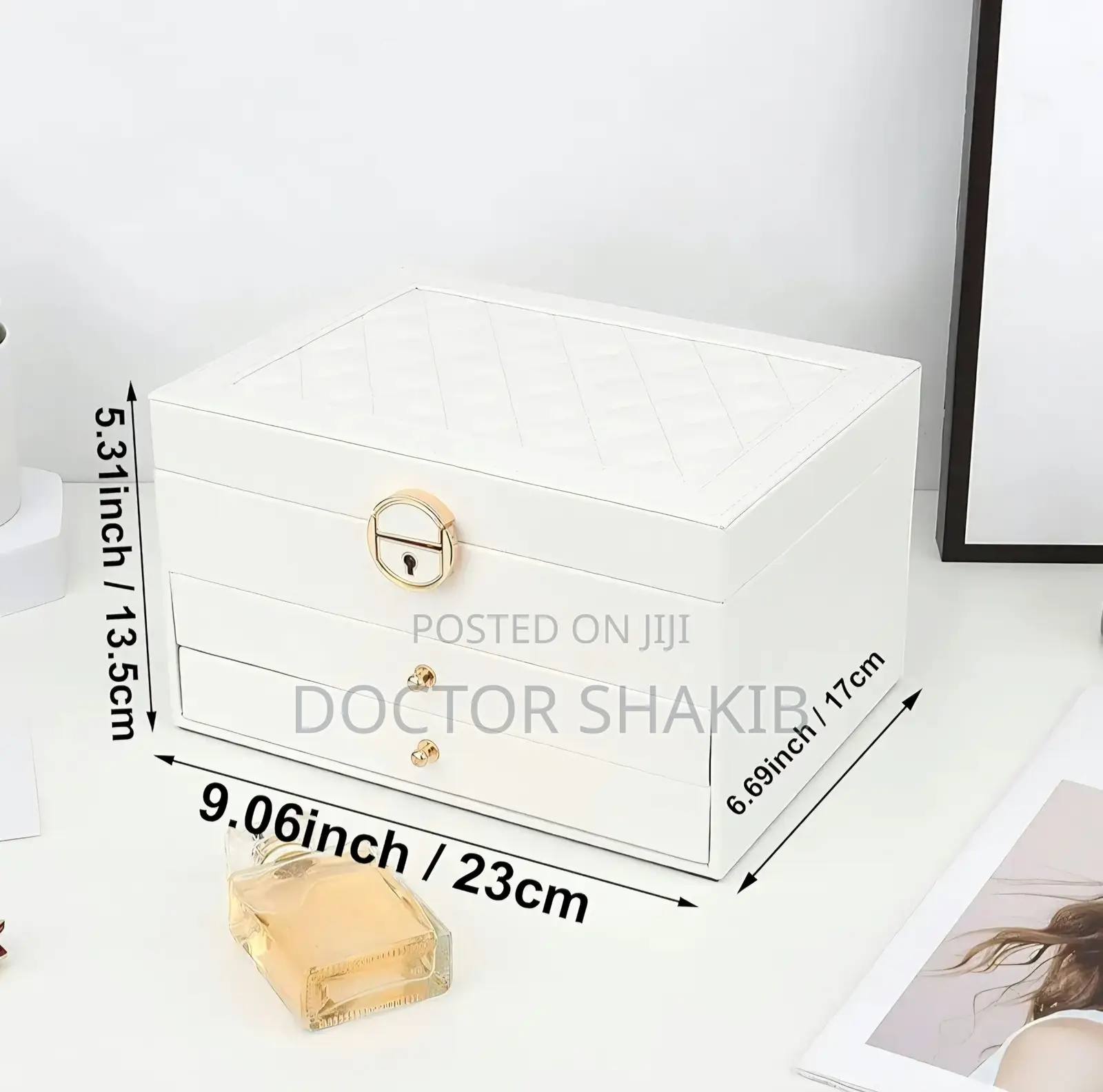 Three-Layer Jewelry Organizer Box