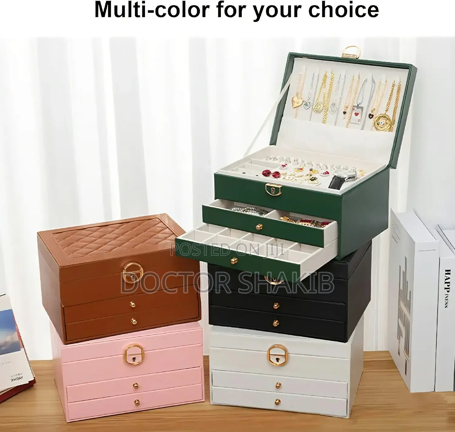 Three-Layer Jewelry Organizer Box