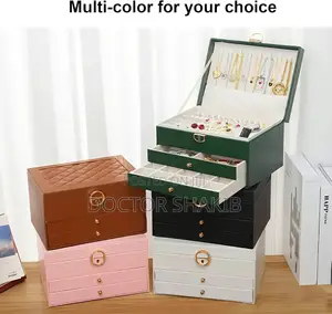 Three-Layer Jewelry Organizer Box
