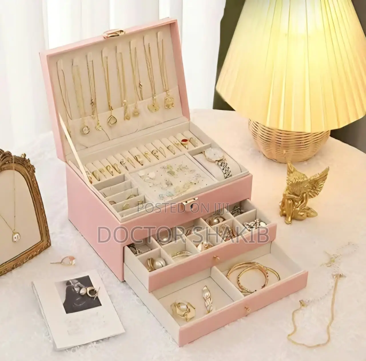 Three-Layer Jewelry Organizer Box