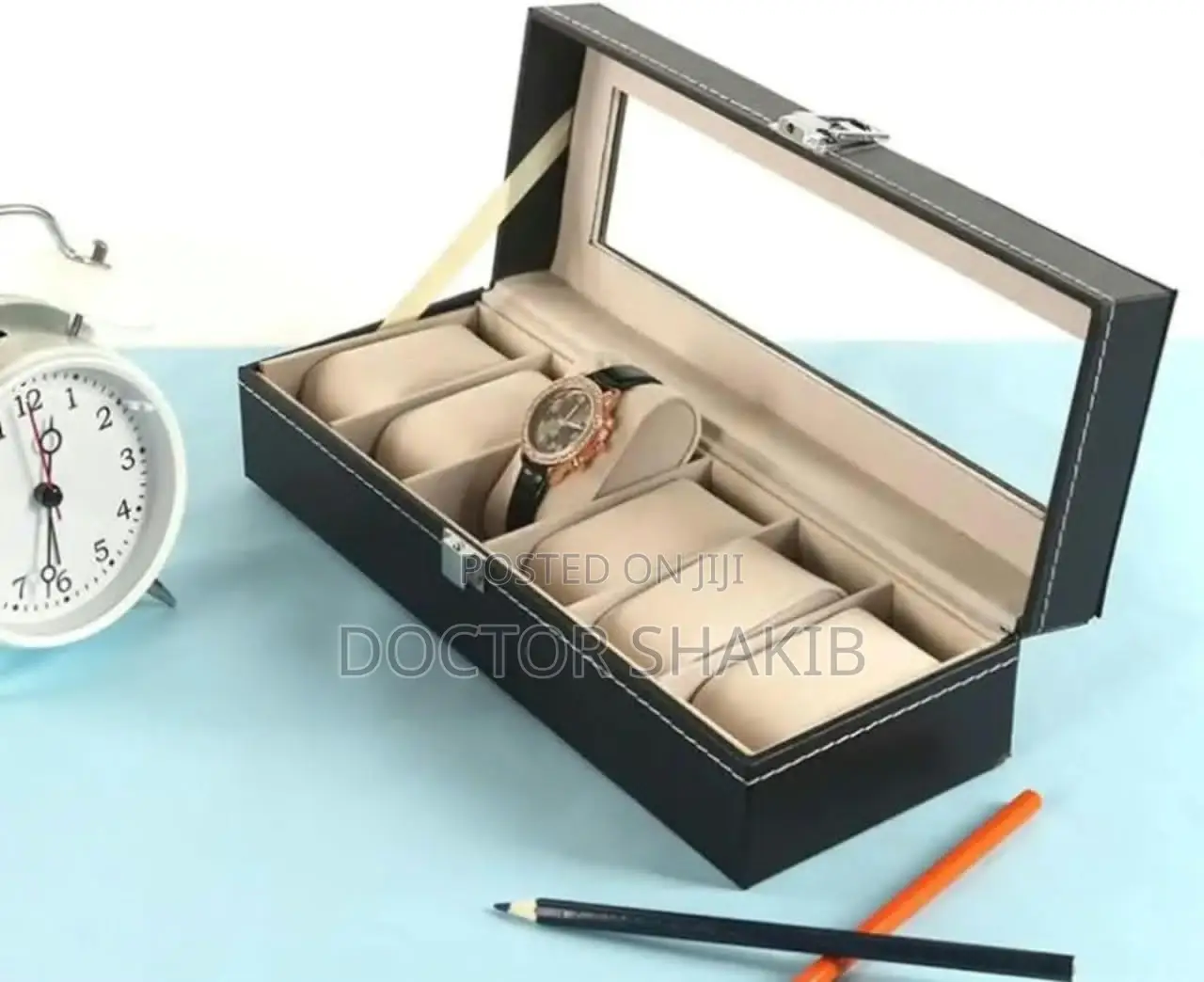 Men's and Women's Leatherette Watch Organizer