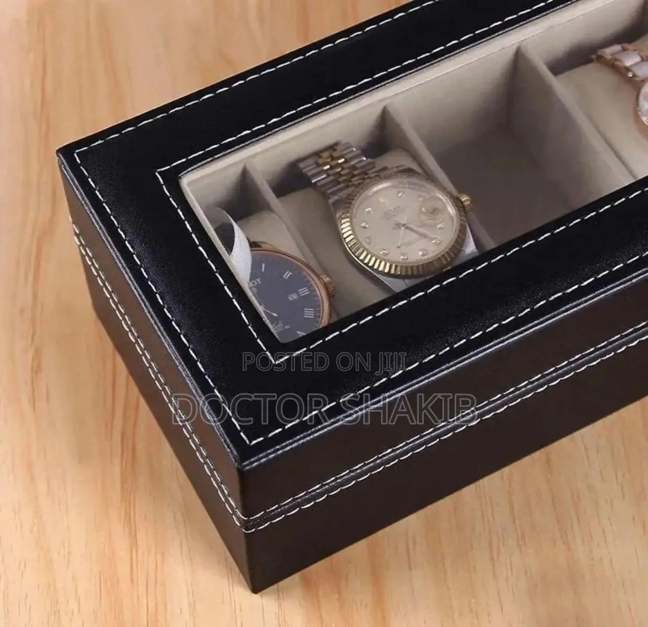 Men's and Women's Leatherette Watch Organizer