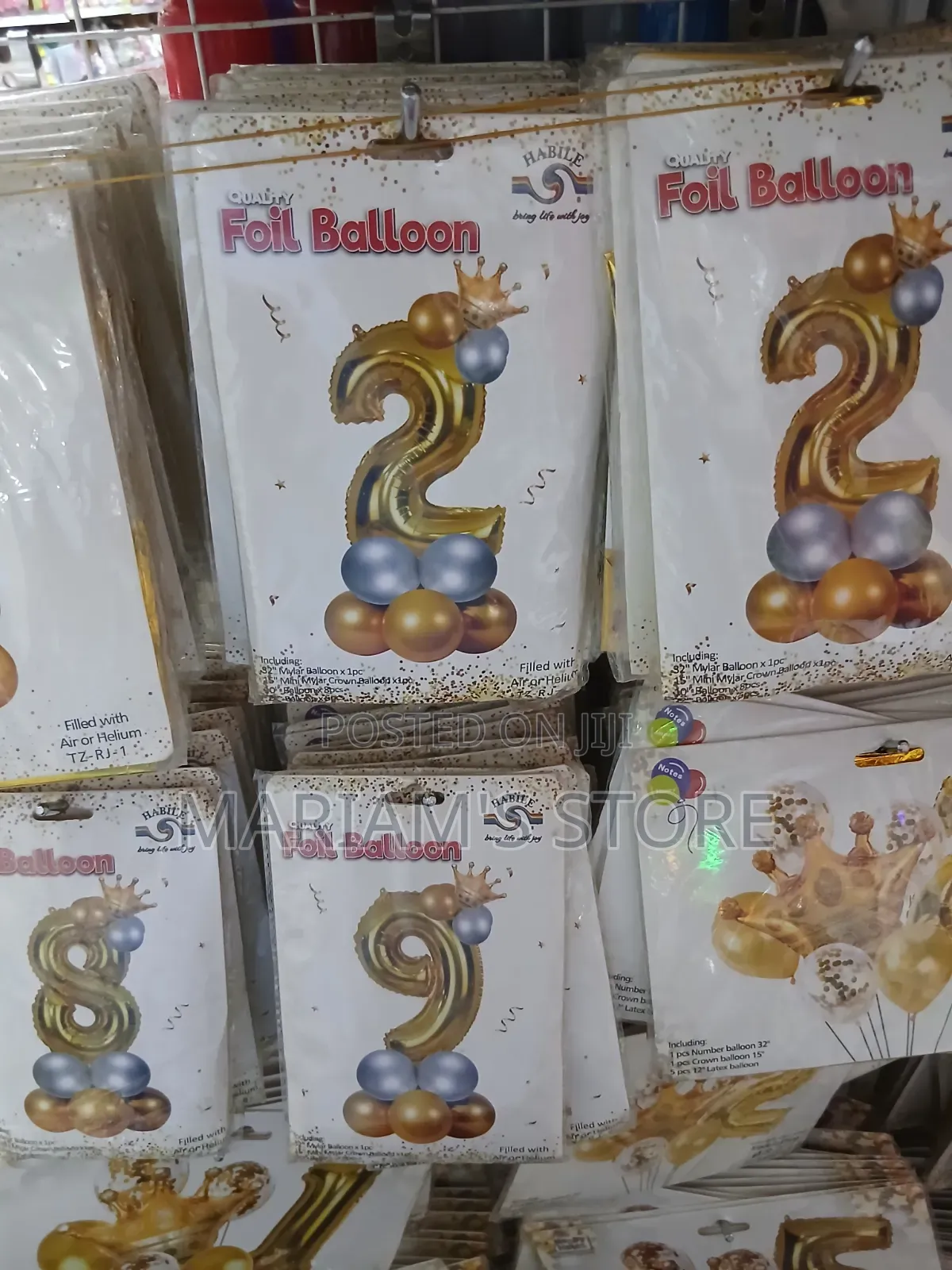 Foil Number "2" Balloon Sets