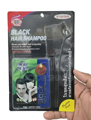 Instant Black Hair Dye Shampoo Set