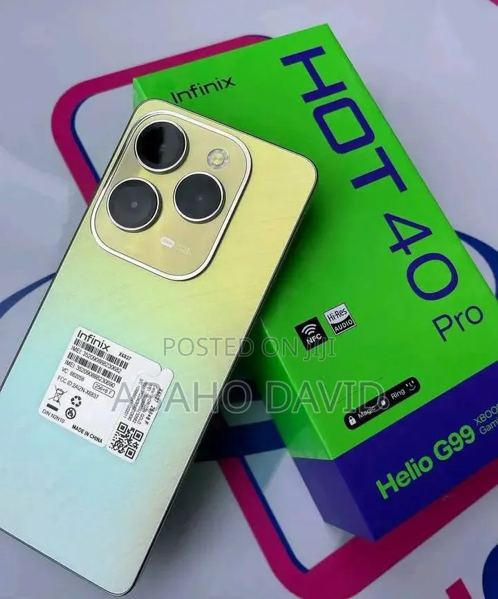 New Infinix Hot 40 Pro 256 GB Gold