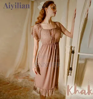 Vintage-Style Lace Babydoll Nightgown