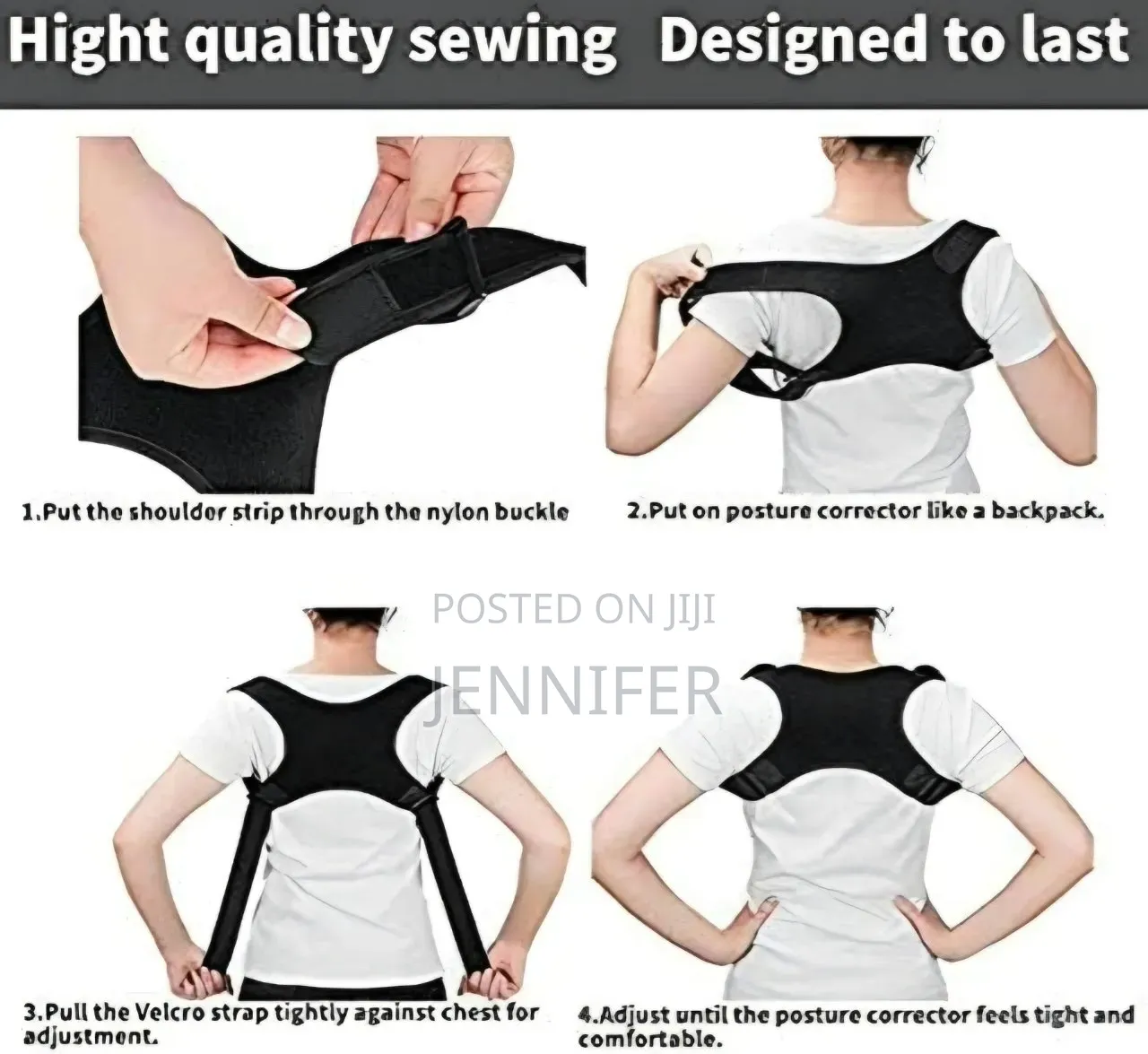 Adjustable Children's Posture Corrector and Back Support