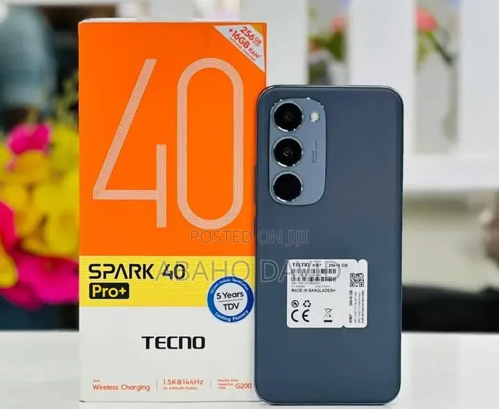 New Tecno Spark 40 Pro+ 256 GB Black