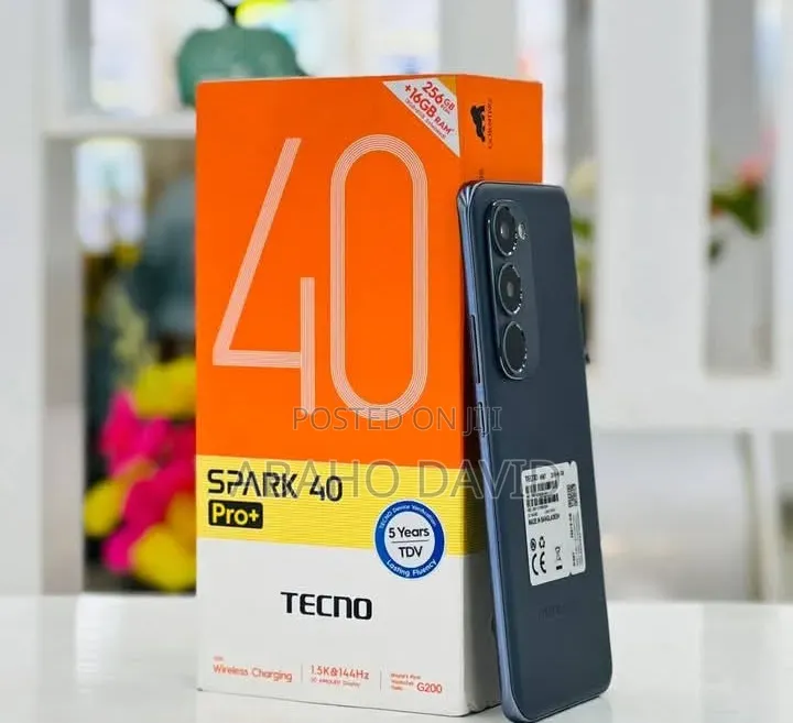 New Tecno Spark 40 Pro+ 256 GB Black