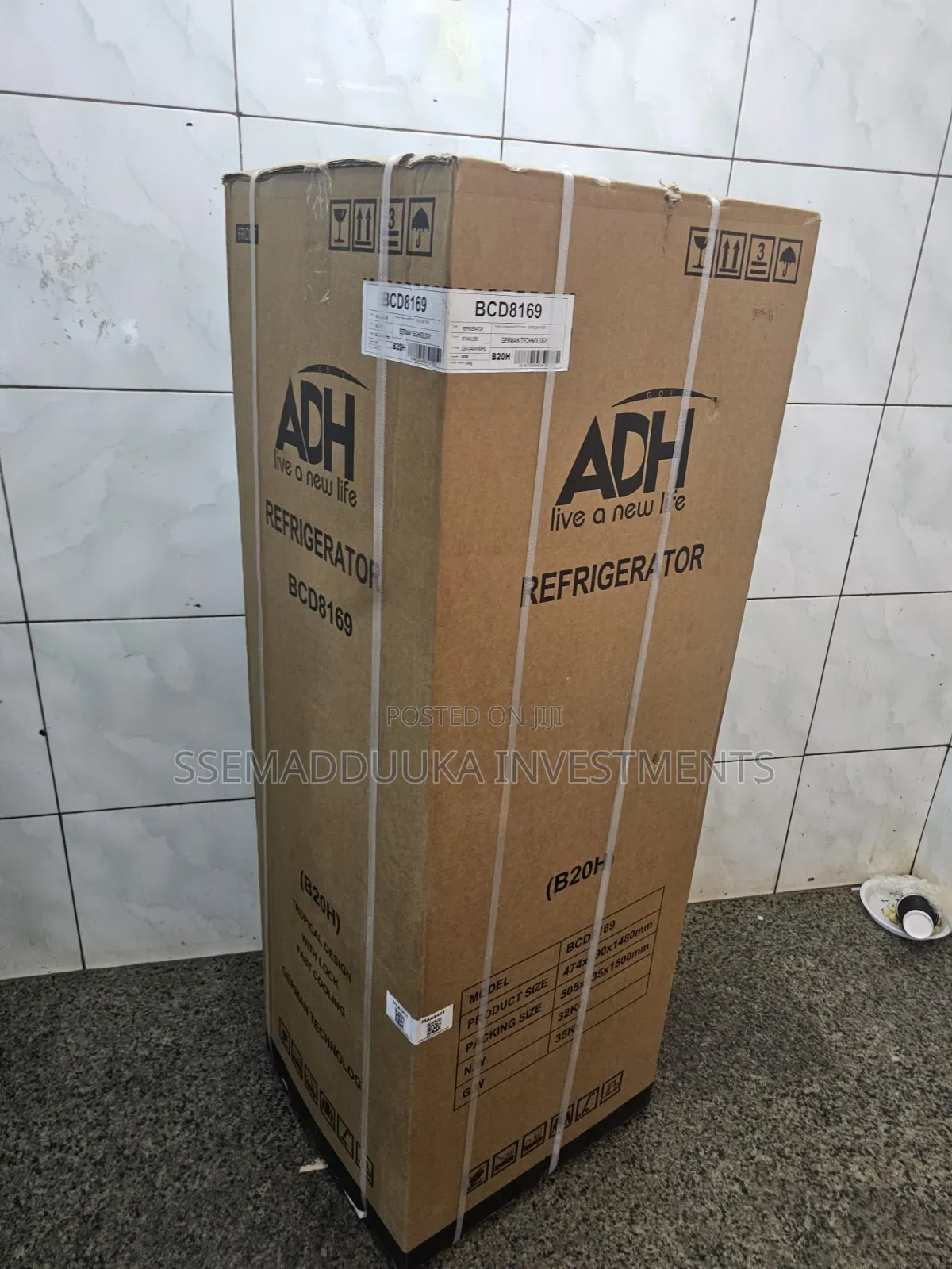 ADH  BCD8169 (B20H) Double Door Refrigerator