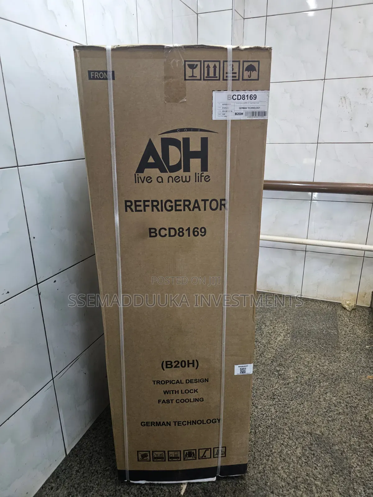 ADH  BCD8169 (B20H) Double Door Refrigerator