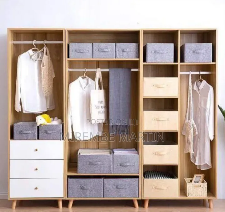 Stylish Fabric Storage Cube Basket With Compartments