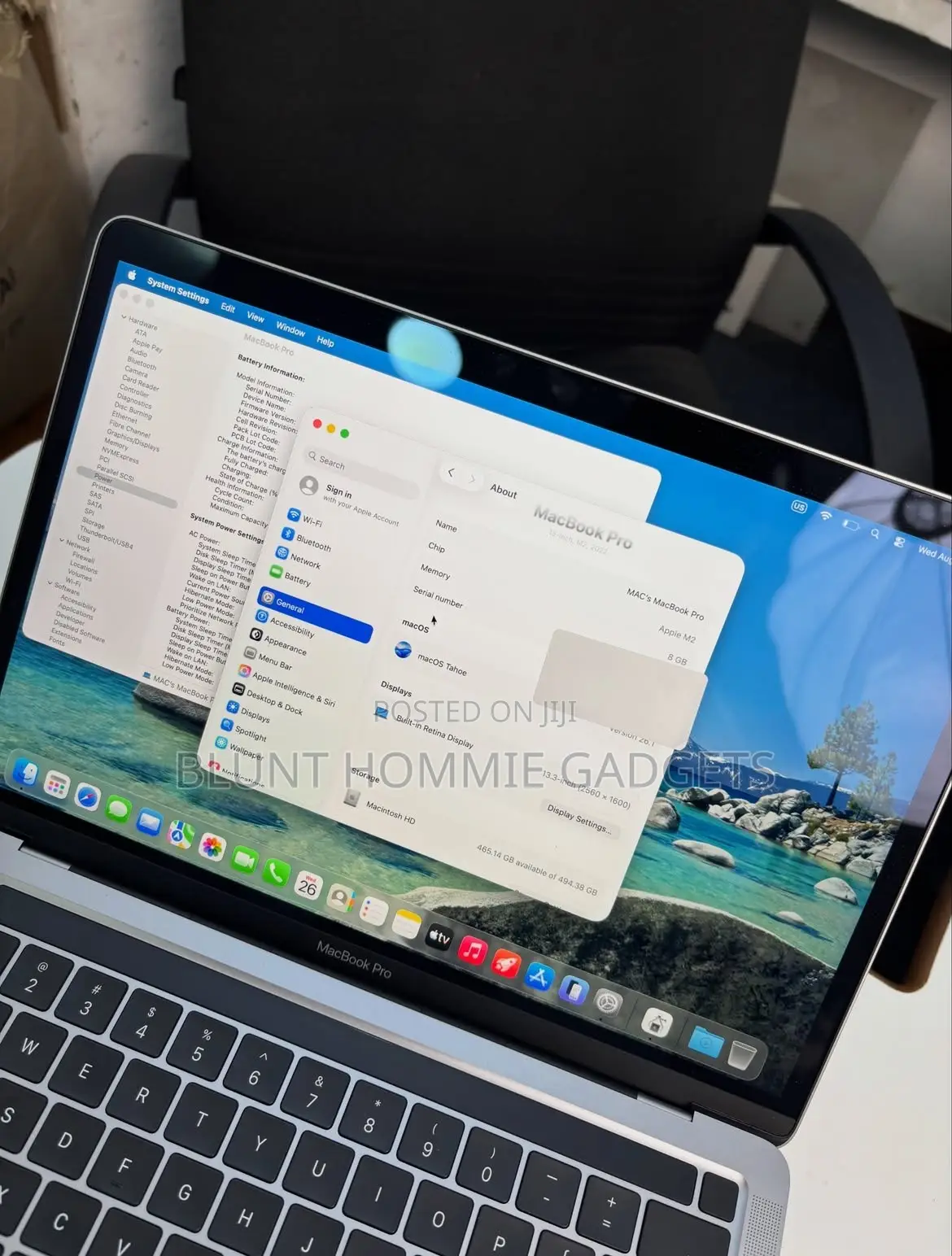 Laptop Apple MacBook Pro 2022 M2 8GB Apple M2 HDD+SSD 512GB