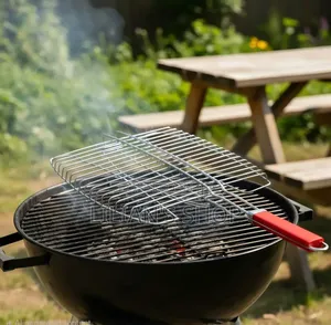 Stainless Steel Triple Fish Grilling Basket