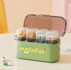 Portable Multi-Compartment Pill Organizer