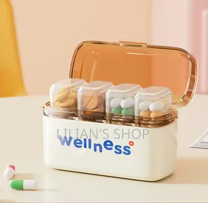 Portable Multi-Compartment Pill Organizer