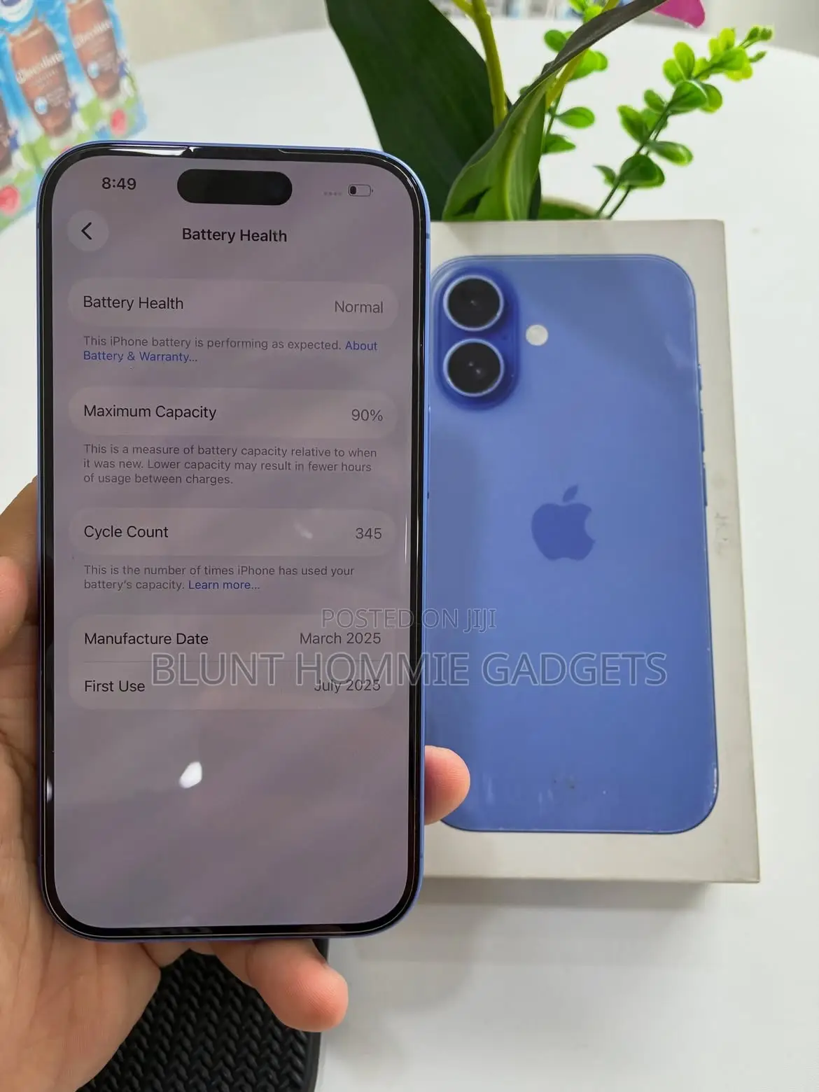New Apple iPhone 16 128 GB Blue