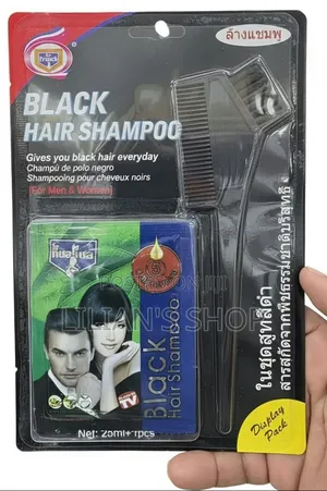 Instant Black Hair Dye Shampoo Set