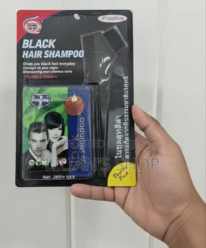 Instant Black Hair Dye Shampoo Set