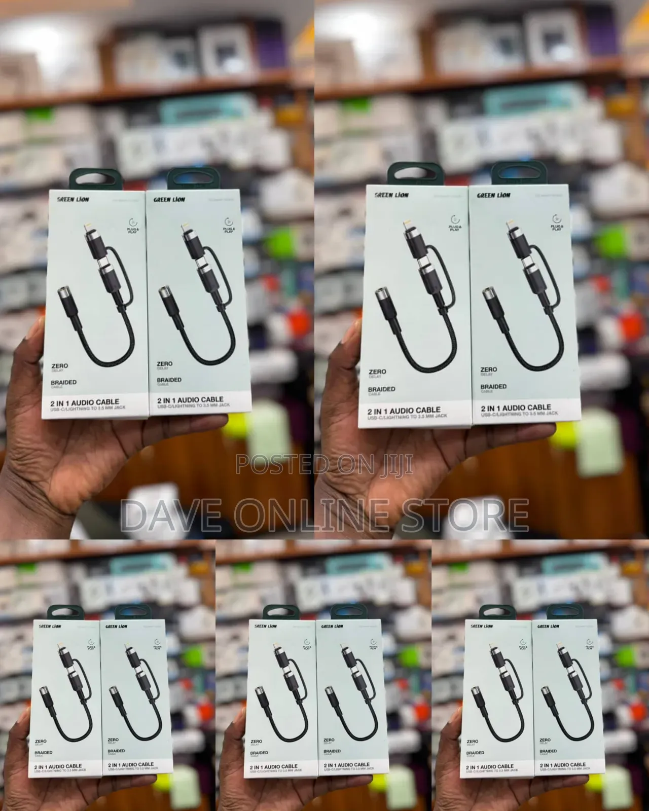 Green Lion 2-in-1 Audio Cable
