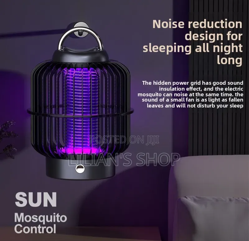 2-in-1 Rechargeable LED Lighting Electric Shock Mosquito Killer Lamp