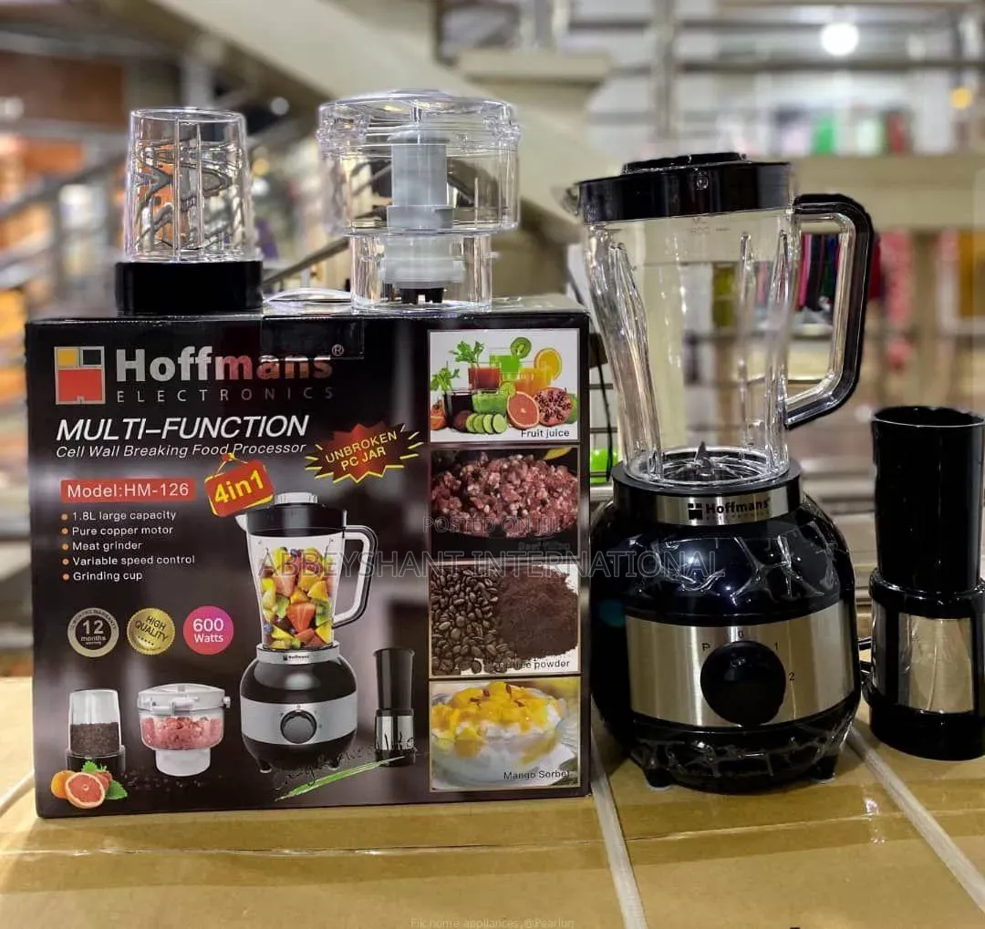 Blender Hoffmans 4-in-1 Multi-Function Food Processor/Blender