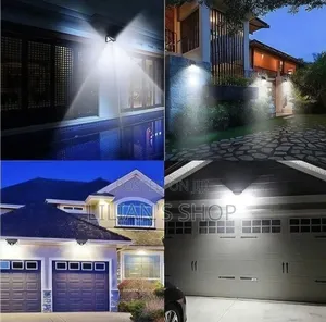 2pcs 100 LEDs Solar Outdoor Lights With Motion Sensor