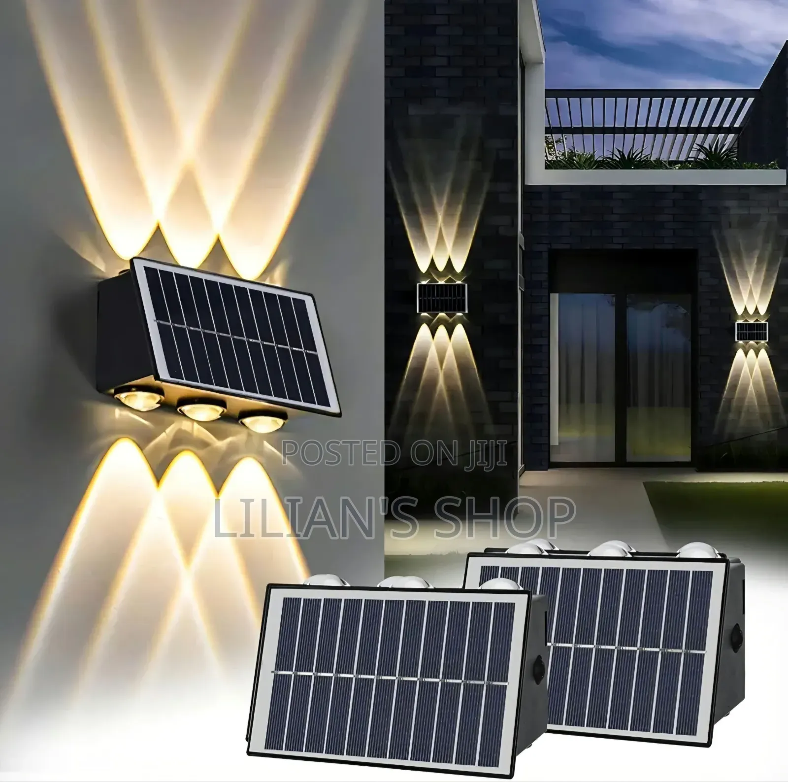 Solar Outdoor Up and Down Fence Light