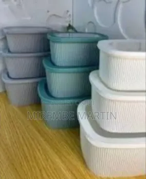 Stackable Rectangular Food Storage Containers (Set of 3)