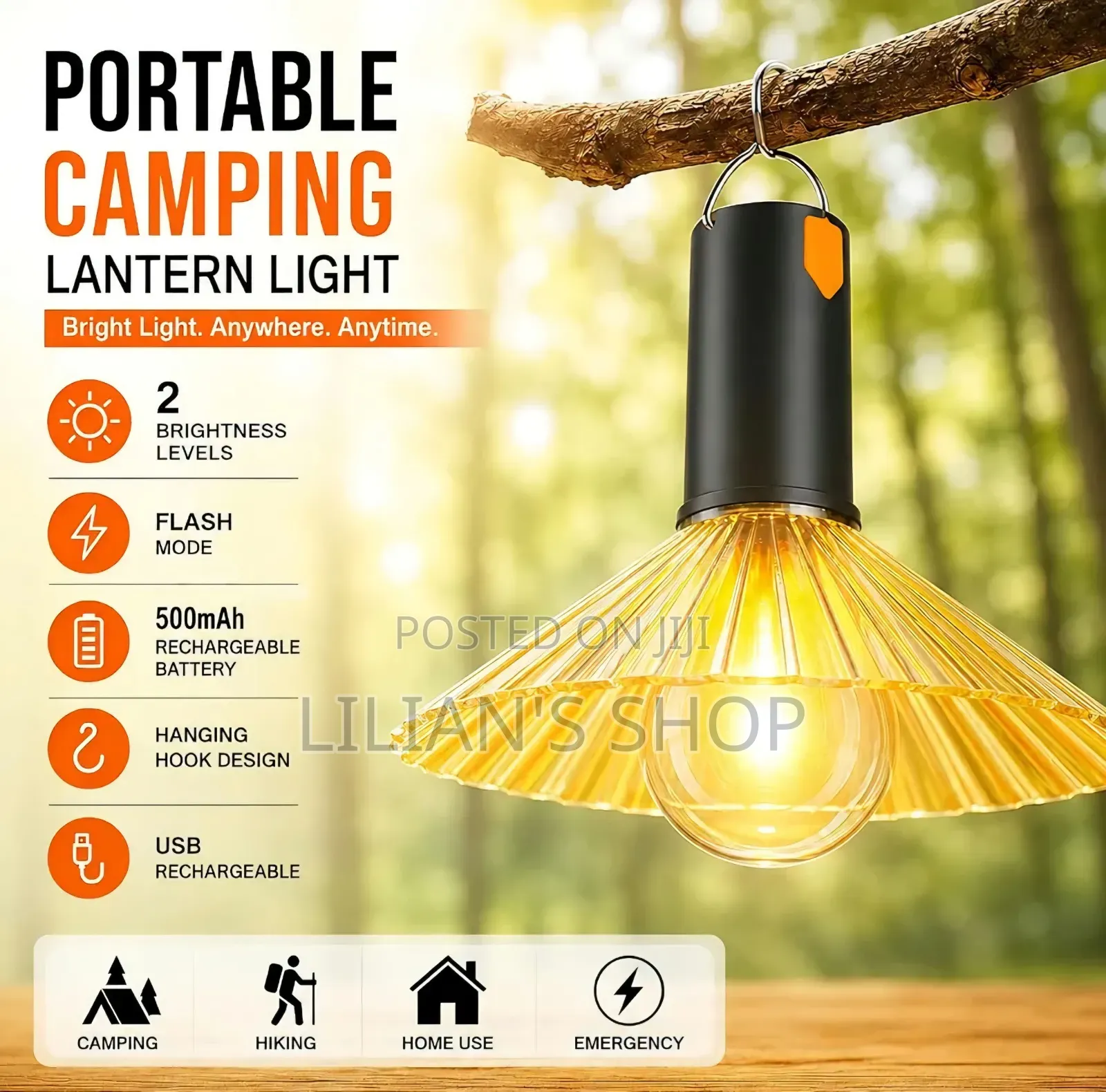Outdoor Waterproof Camping Light