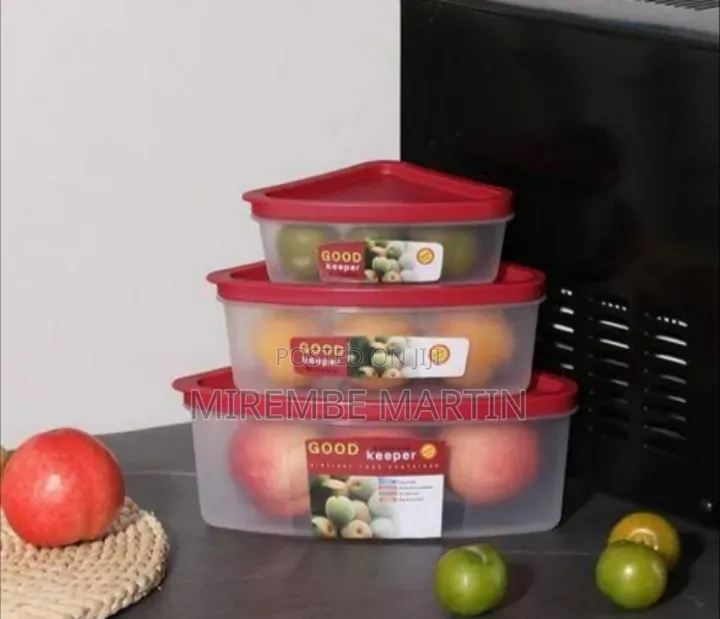 3-Piece Triangular Food Storage Containers Set