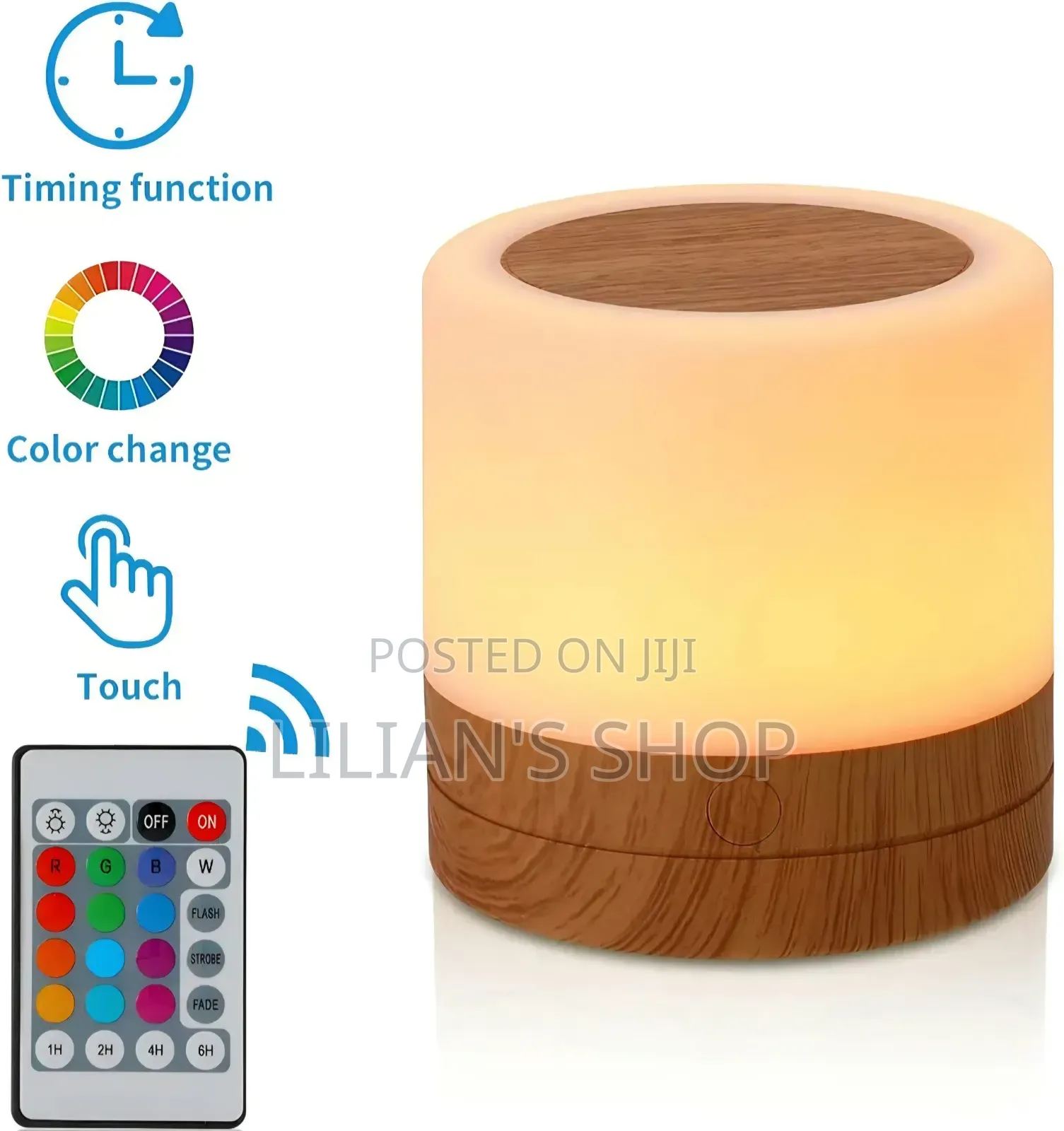 Touch Dimmable Night Light With Remote Control