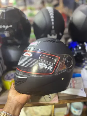Black Full-Face Motorcycle Helmet