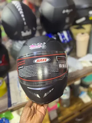 Black Full-Face Motorcycle Helmet