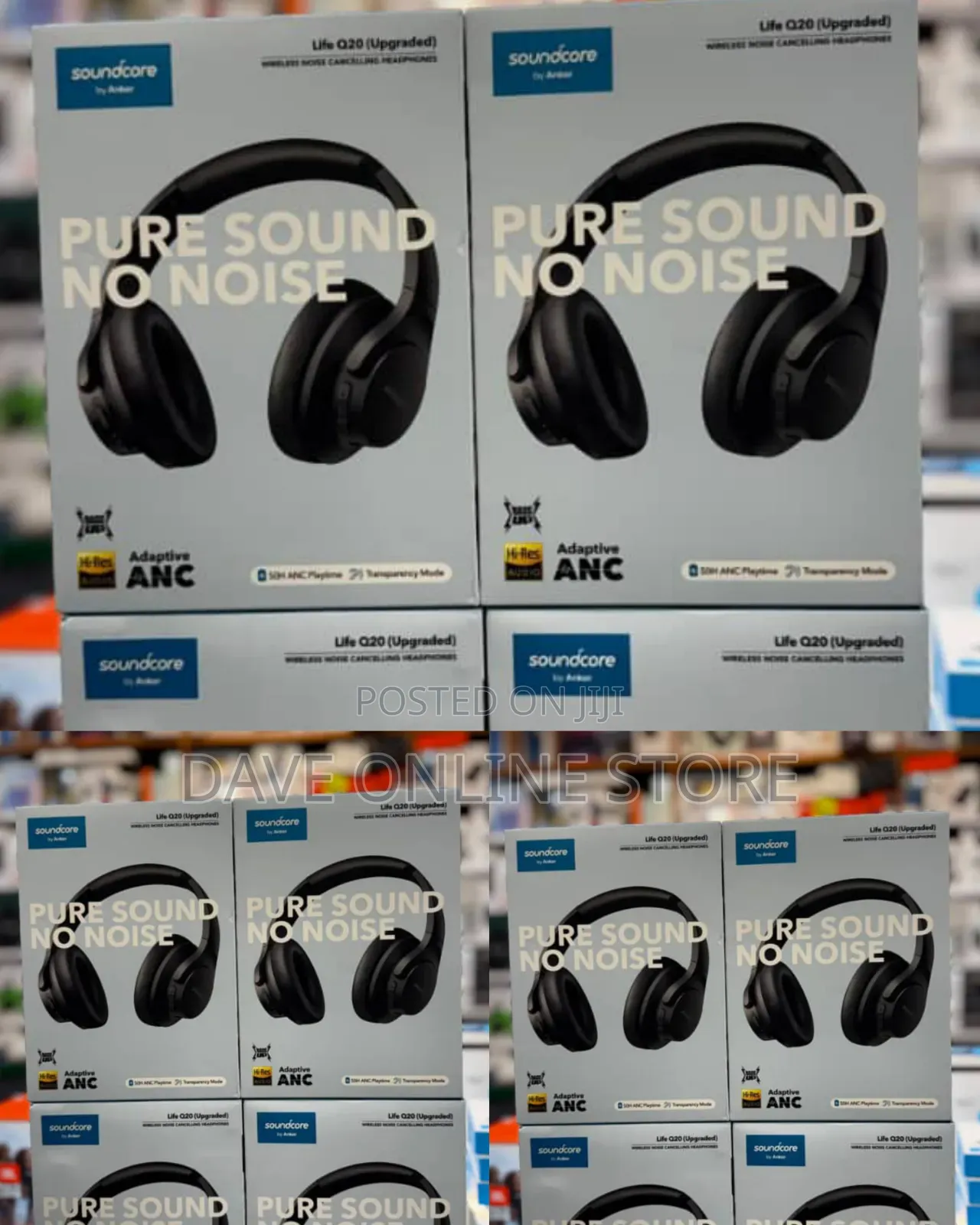Soundcore Life Q20 (Upgraded) Hybrid Active Noise-Cancelling Wireless